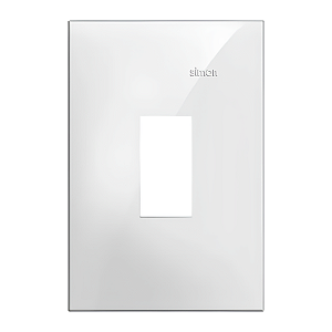 Placa 4x2 1 Posto Vertical Branca - Linha Simon 35/30