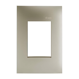 Placa 4x2 3 Postos Champagne - Linha Simon 35/30