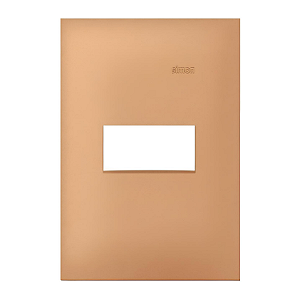 Placa 4x2 1 Posto Rosé Gold - Linha Simon 35/30