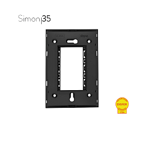Suporte para Placa 4x2 Horizontal Grafite - Linha Simon 35/30