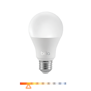 Lâmpada LED Bulbo 4,8W 3000K 480lm Bivolt - Brilia