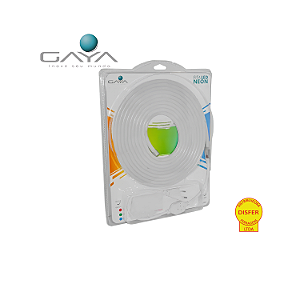Fita LED NEON Branca 5 Metros 9,6W/m 540lm/m 127V IP65  - Gaya