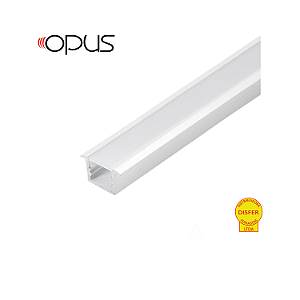 Perfil para Fita LED Slim Embutir 2m 15x21 – Opus