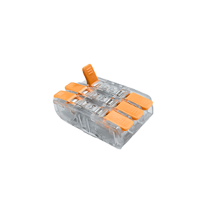 Conector de Emenda Junção 3P 0,2-2,5mm² 24A Transparente – Green