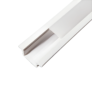 Perfil de Embutir Wood 28x11 - 2 Metros - Branco – Usina Design