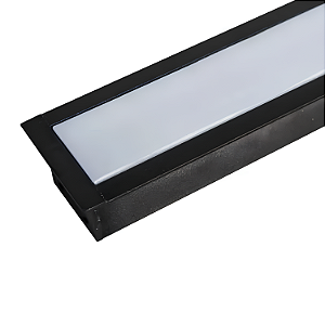 Perfil de Embutir Garbo 34x17 - 3 Metros - Preto – Usina Design
