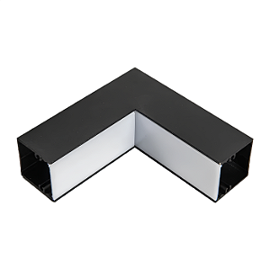 Junção de Teto/Parede para Perfil de Sobrepor Polo - Preto – Usina Design