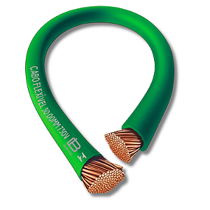 Cabo Flexível 50,00mm Verde (Cada Metro) - Ibérica