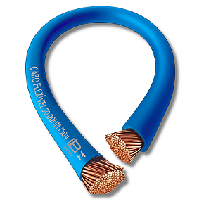 Cabo Flexível 50,00mm Azul (Cada Metro) - Ibérica