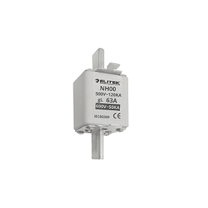 Fusível Retardado NH00 63A 500V 120kA - Elitek