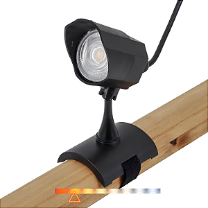 Spot Tree com Cinta 5W 3000K IP65 Preto - Gaya