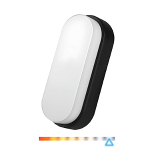 Luminária Tartaruga LED 12W 6500K 1000lm Bivolt Preta - Foxlux