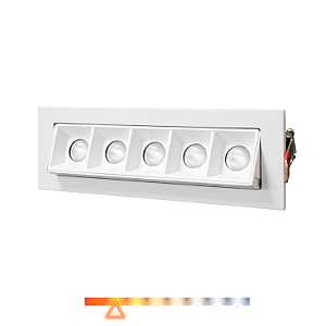 Spot de Embutir Focco Direcionável 5 Leds 10W 2700K 760lm - Gaya