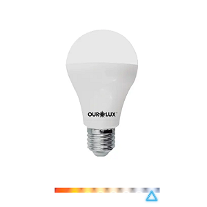 Lâmpada Bulbo LED 12W 6500K Bivolt - Ourolux