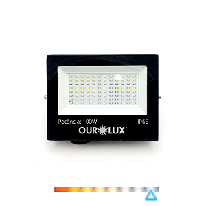 Refletor SuperLED 100W 6500K IP65 Bivolt - Ourolux