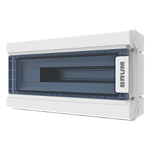 Caixa de Distribuição Sobrepor IP65 String Box Frisanco 18 Módulos DIN – Brum