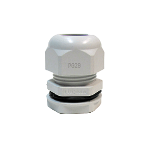 Prensa Cabo Rosca Nylon PG29 1" Cinza - Lukma