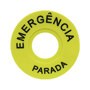 Placa de Emergência para Botão 22mm – Lukma