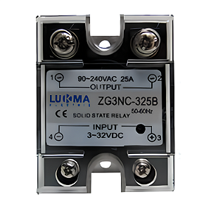 Relé de Estado Sólido SSR 25A 90-240Vac / 3-32Vdc - Lukma