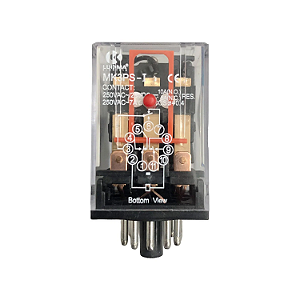 Relé Industrial 11 Pinos 24Vdc 3 Contatos – Lukma