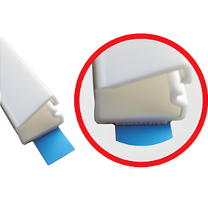 Canaleta Adesiva Mini Articulada 12,5x7mm 2 Metros Branco – Dutoplast