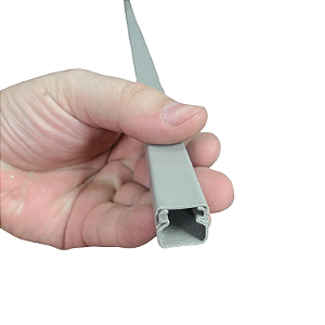 Canaleta Lisa Cinza 15x15mm 2 Metros – Dutoplast