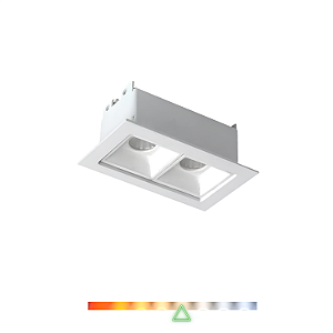 Spot de Embutir Point Fixo Duplo 4W 260lm 4000K IRC>90 Bivolt – Spotline