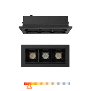 Spot de Embutir Point Fixo 6W 390lm 2700K IRC>90 Bivolt Preto – Spotline