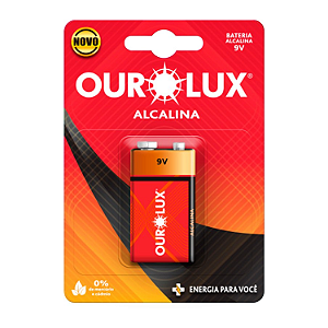 Bateria Alcalina 9V – Ourolux