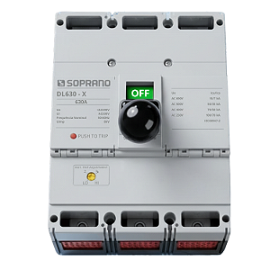 Disjuntor Caixa Moldada 3x630A DL630-X – Soprano