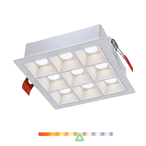Spot LED Point de Embutir 9 Focos 18W 4000K 1105LM 30° Bivolt – Spotline