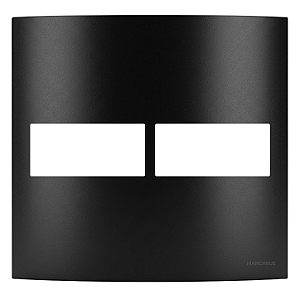 Placa 4x4 1+1 Postos com Suporte Ebony – Linha Clean – MarGirius