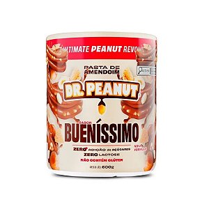PASTA DE AMENDOIM DR.PEANUT SABOR BUENÍSSIMO COM WHEY PROTEIN 600G