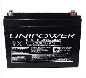 BATERIA SELADA 12V 28ah UNIPOWER – VRLA AGM
