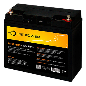 BATERIA SELADA 12V 18ah GETPOWER - VRLA AGM