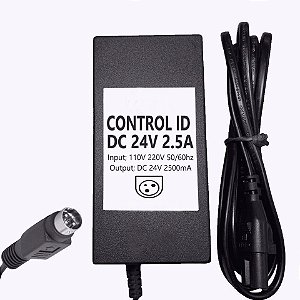 Fonte para impressora térmica Control ID Touch 24V 2.5 A
