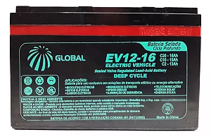 BATERIA SELADA 12V 16AH GLOBAL DC - EV12-16