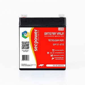 BATERIA SELADA 12V 5AH SECPOWER - VRLA AGM
