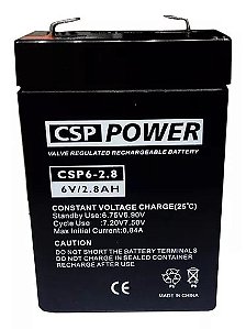 BATERIA SELADA 6V 2,8ah CSP POWER - VRLA AGM