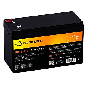 Bateria Estacionária VRLA ( AGM ) GetPower 12V – 7,2Ah