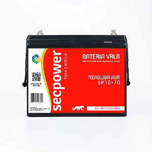 BATERIA SELADA 12V 70H SECPOWER - VRLA AGM