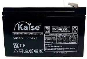 BATERIA SELADA 12V 7AH KAISE - VRLA AGM