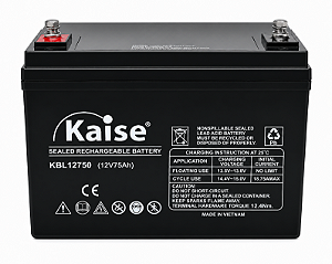 BATERIA SELADA 12V 75AH KAISE - VRLA AGM