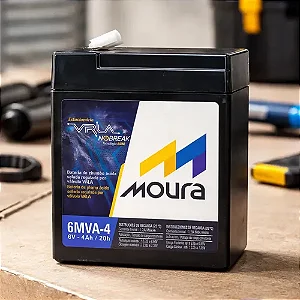 Bateria Selada Moura 6MVA4 6V 4Ah AGM VRLA