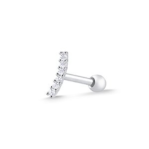 Piercing Helix Prata 925 Cluster Cravejado Piercings com design e