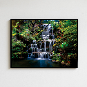 Quadro Decorativo Cachoeira na Floresta