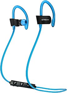 🎧 Fone de Ouvido Bluetooth Intra-Auricular com Gancho ELG – Preto/Azul – EPB-DZ1AZ