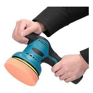 Lixadeira Politriz Elétrica Portátil 12V – 300W | 6 Velocidades | Kit Completo de Polimento e Lixamento