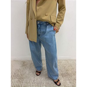 CALÇA JEANS BARREL ALFAITARIA