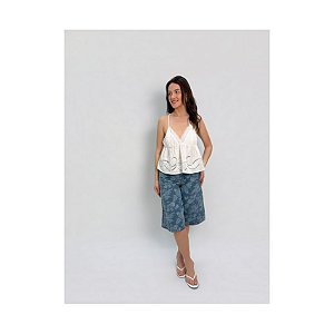 BERMUDA JEANS FLORAL